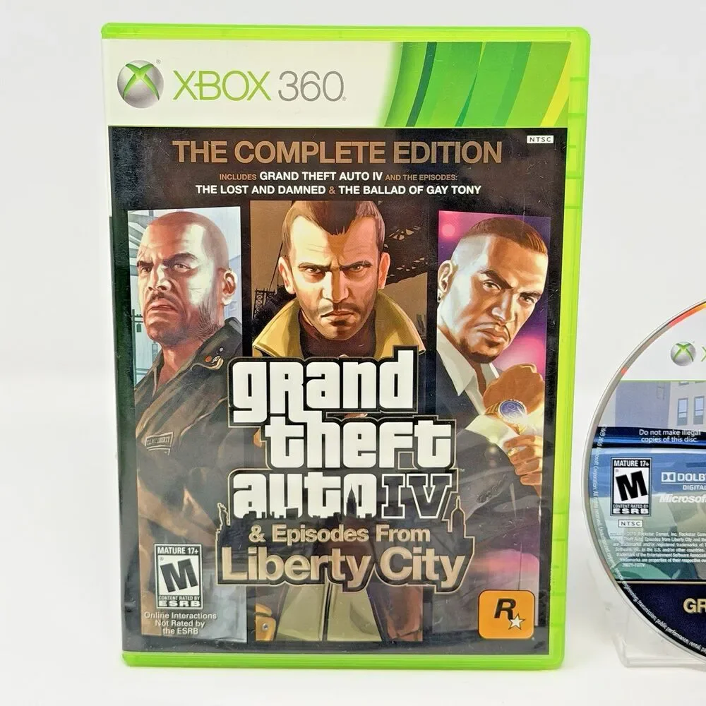 Grand Theft Auto IV Complete Edition Xbox 360 Rockstar Complete CIB Map Tested